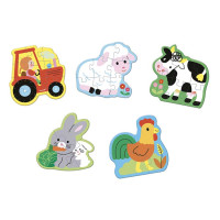 Janod - 5 Farm Progressive Puzzles
