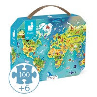 Janod - World Suitcase Puzzle