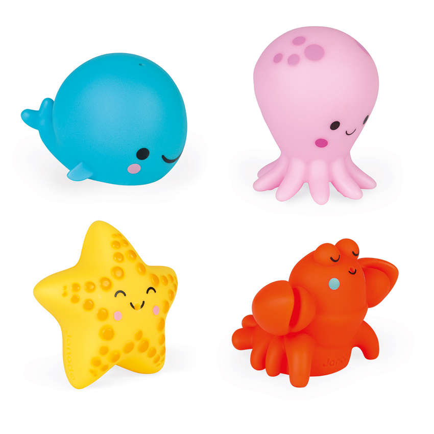 Janod - Four Sea Squirters Set Janod - Four Sea Squirters Set