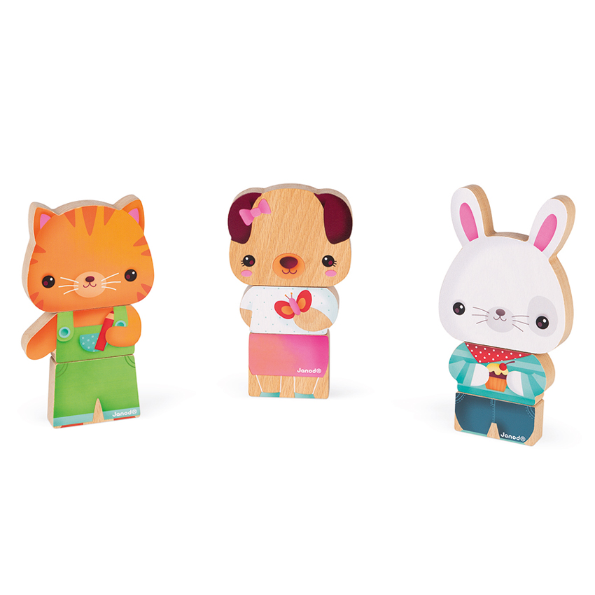 Janod - Funny Magnets Pets