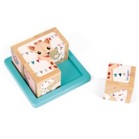 Janod - Sophie La Girafe 4 Block Puzzle