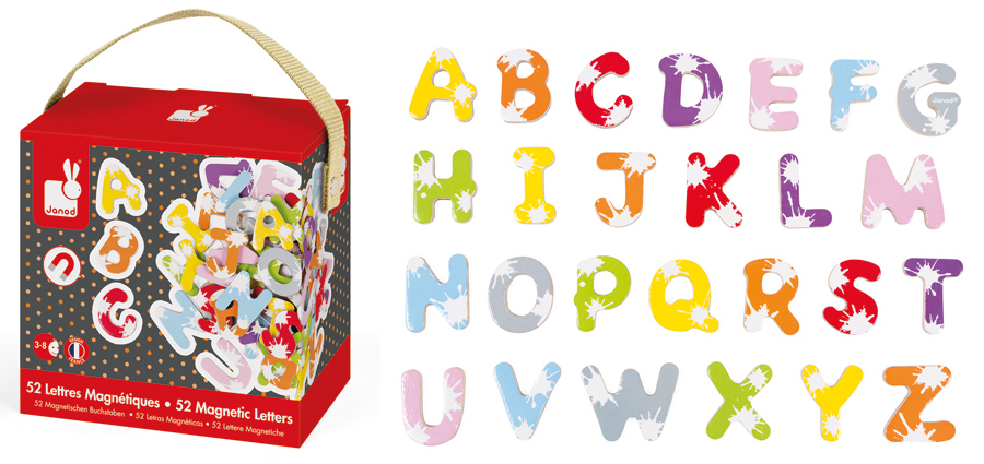 Janod - 52 Splash Magnetic Letters